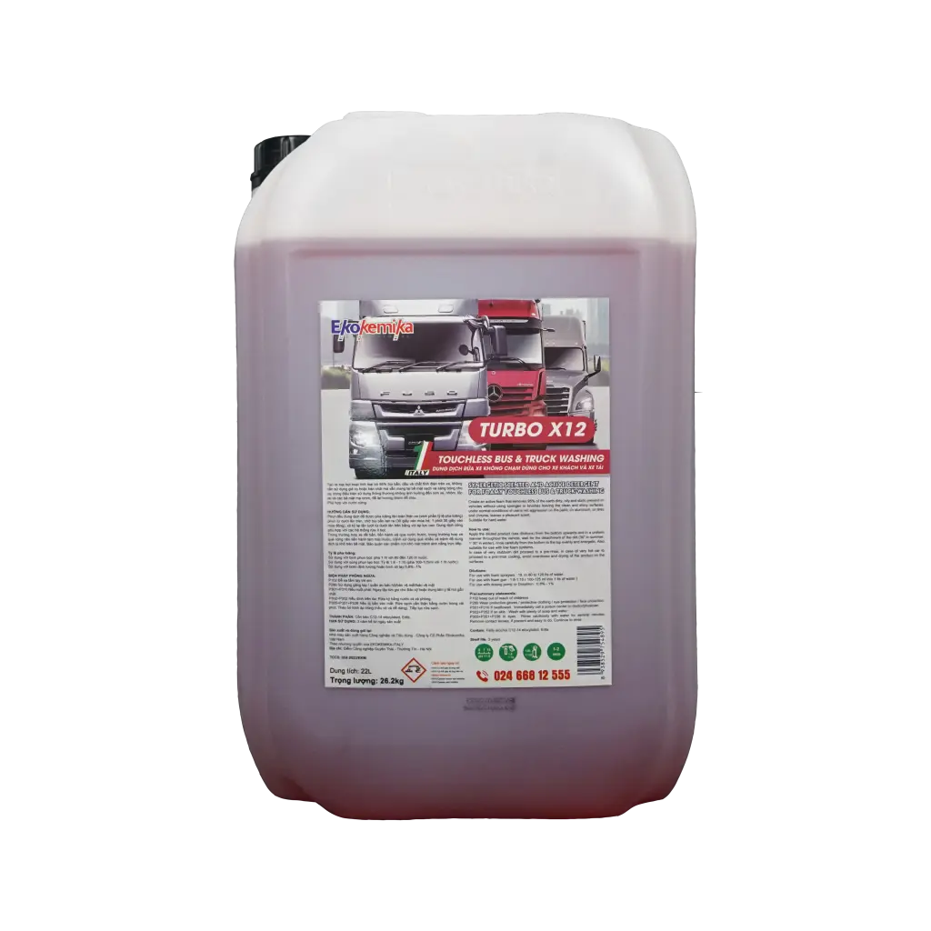 Dung dịch rửa xe không chạm cho xe tải và xe khách TURBO X12