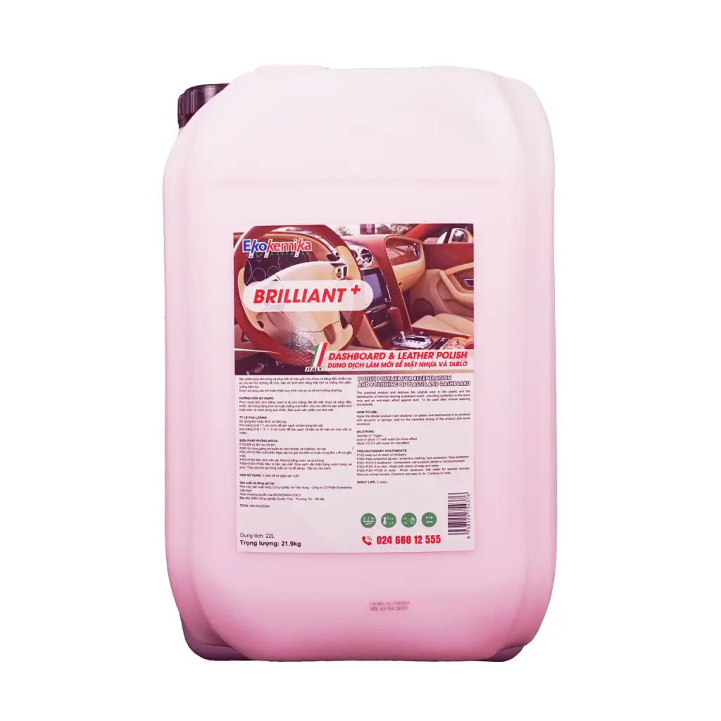 Dung dịch bảo dưỡng da, nhựa và tablo Brilliant+ | Chống bám bụi & Làm mới